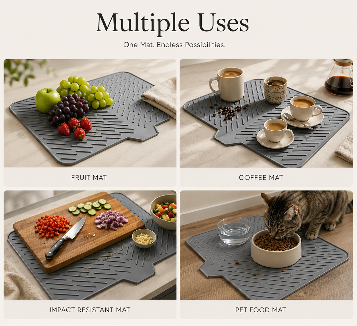 Lumea™ Premium Silicone Kitchen Drying Mat