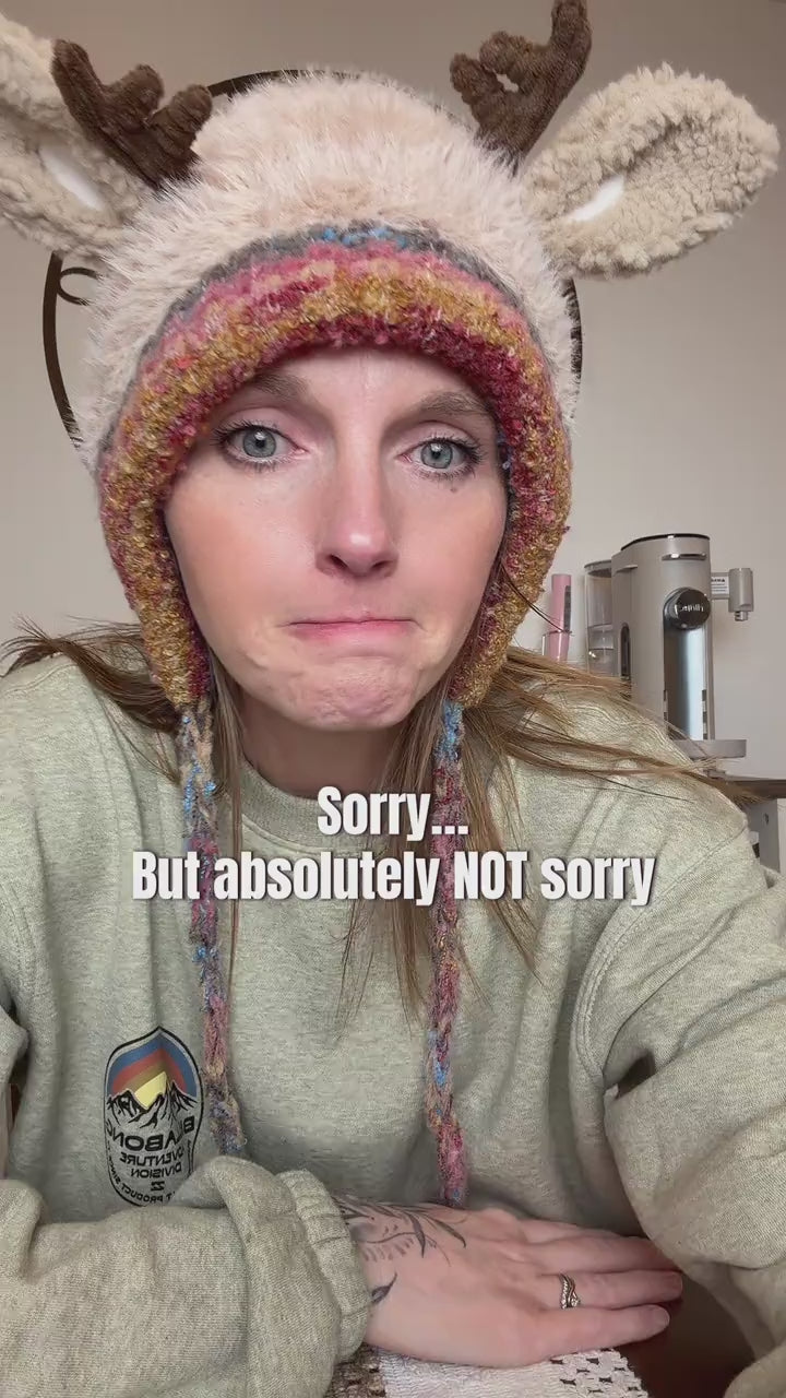 Christmas antler hat. video